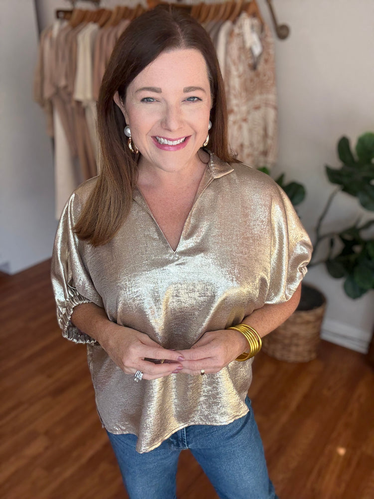 Bet on Me Top in Gold