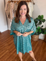 Going Strong Dress in Teal