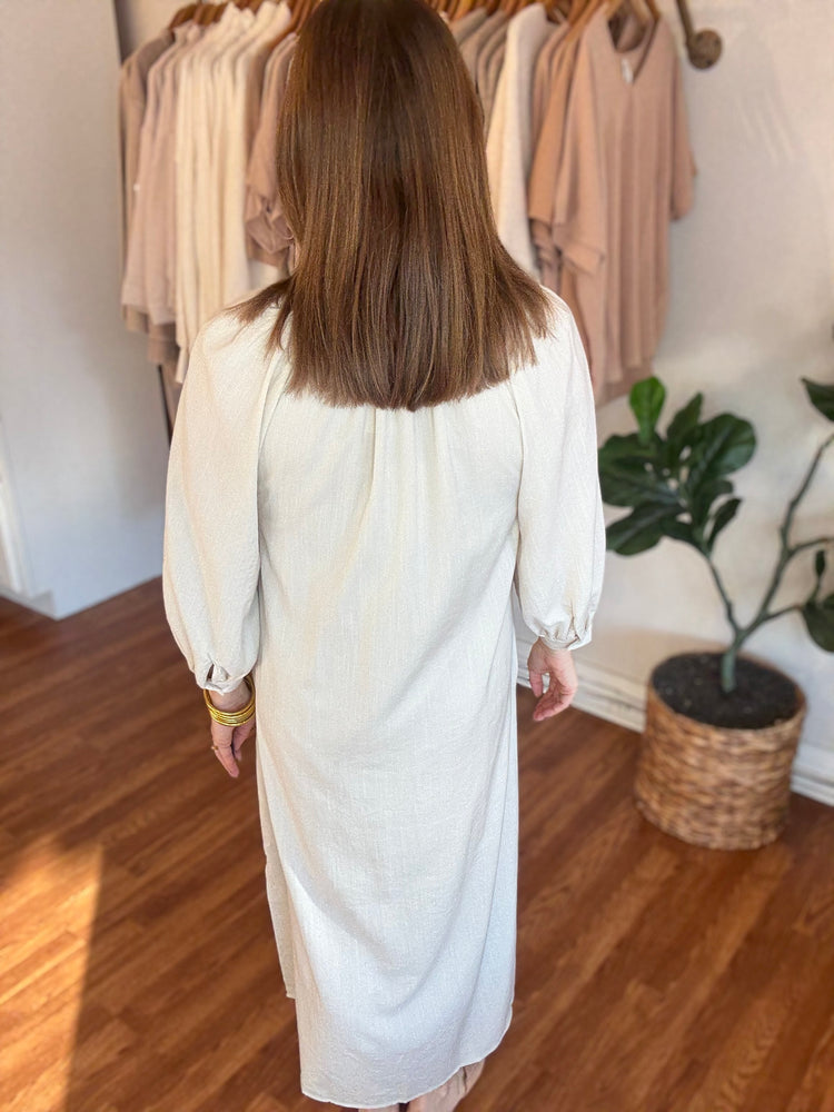 In Your Sights Dress in Ecru