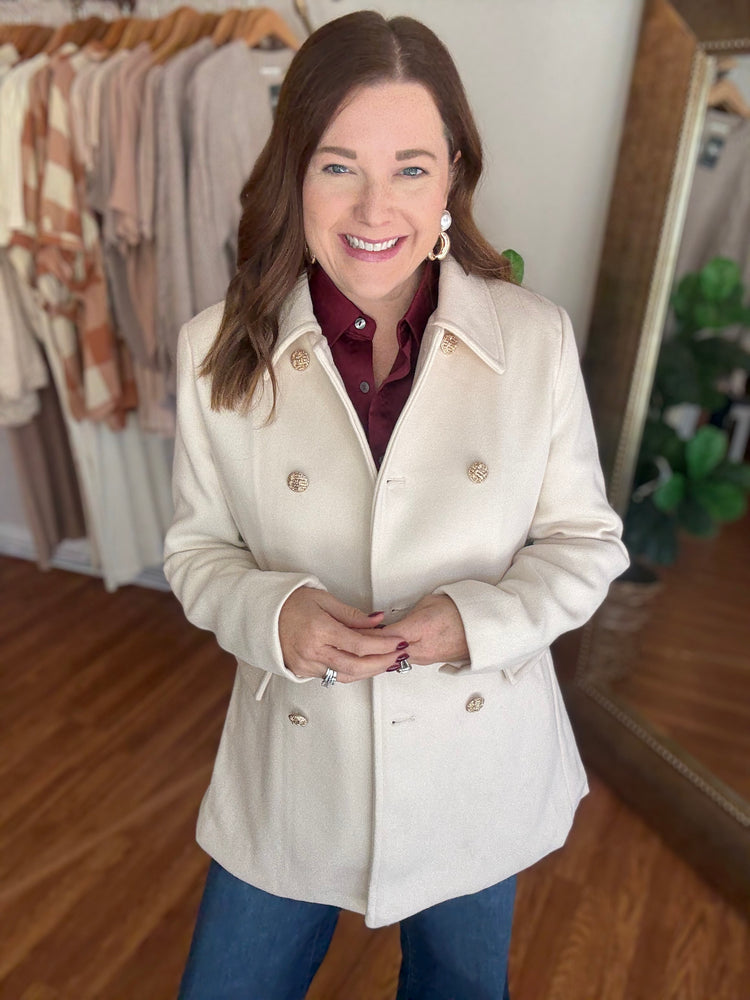 Around Town Coat in Bone