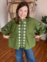 Meant for You Top in Green