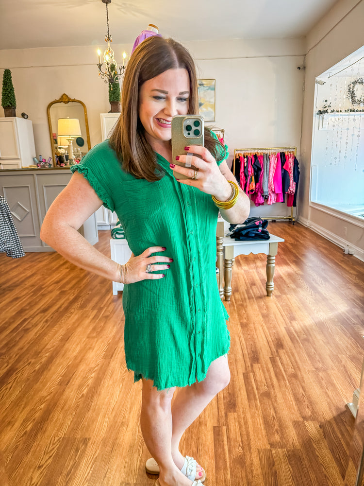 Easy to Love Dress in Green