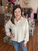 Out for the Day Top in Ecru