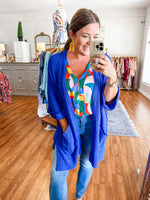 Clearly Yours Cardigan in Royal