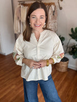 Stay Close Top in Cream