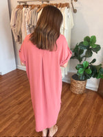 Thinking About You Lately Dress in Rose