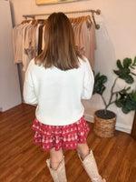 'Tis the Season Plaid Skort