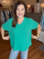 Always Loved it Top in Kelly Green