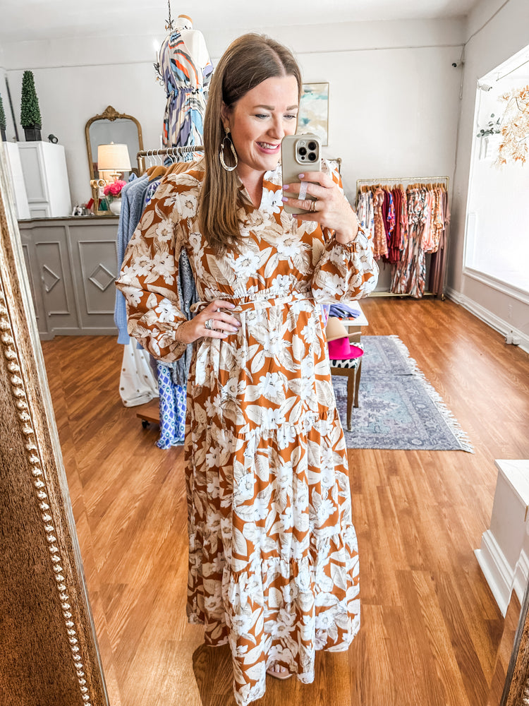 Thinking About Fall Maxi in Camel