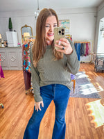 Get It Back Top in Olive