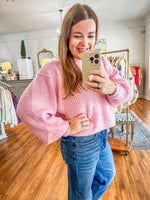 Must Be Mine Sweater in Pink