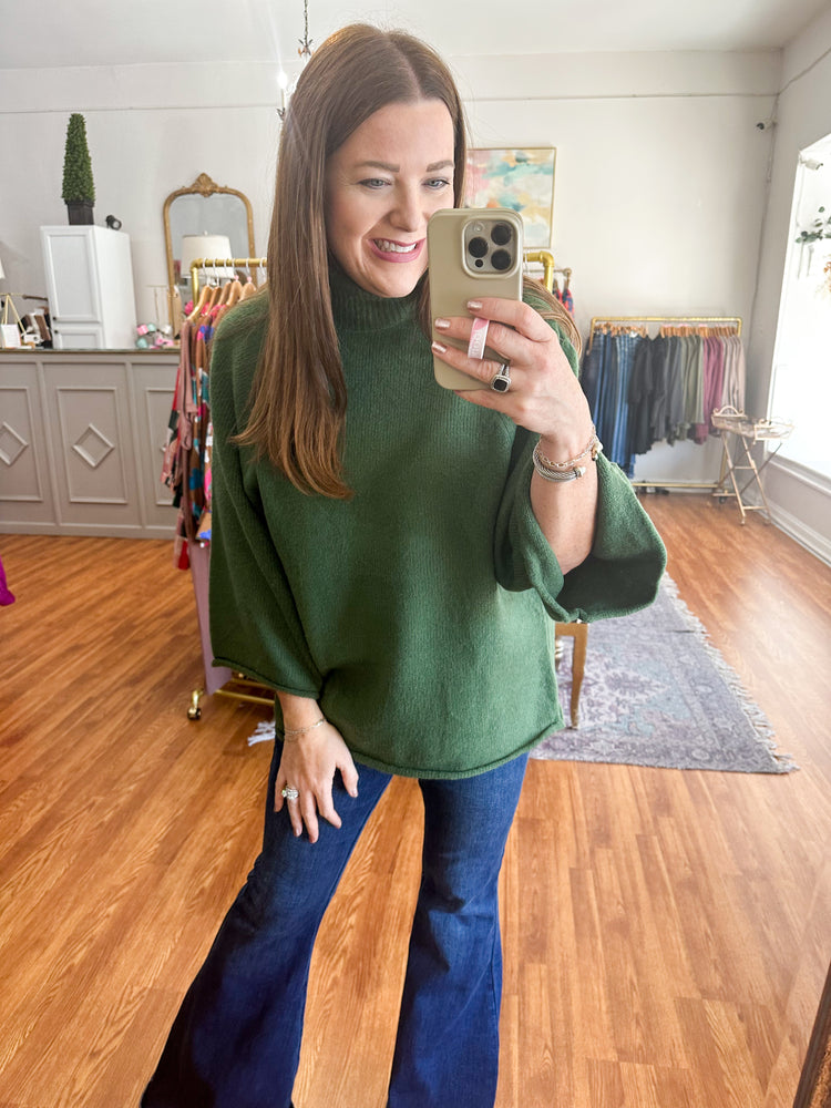 Finally Here Sweater in Green
