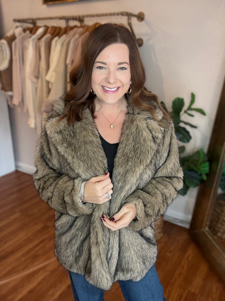 In the City Faux Fur Jacket