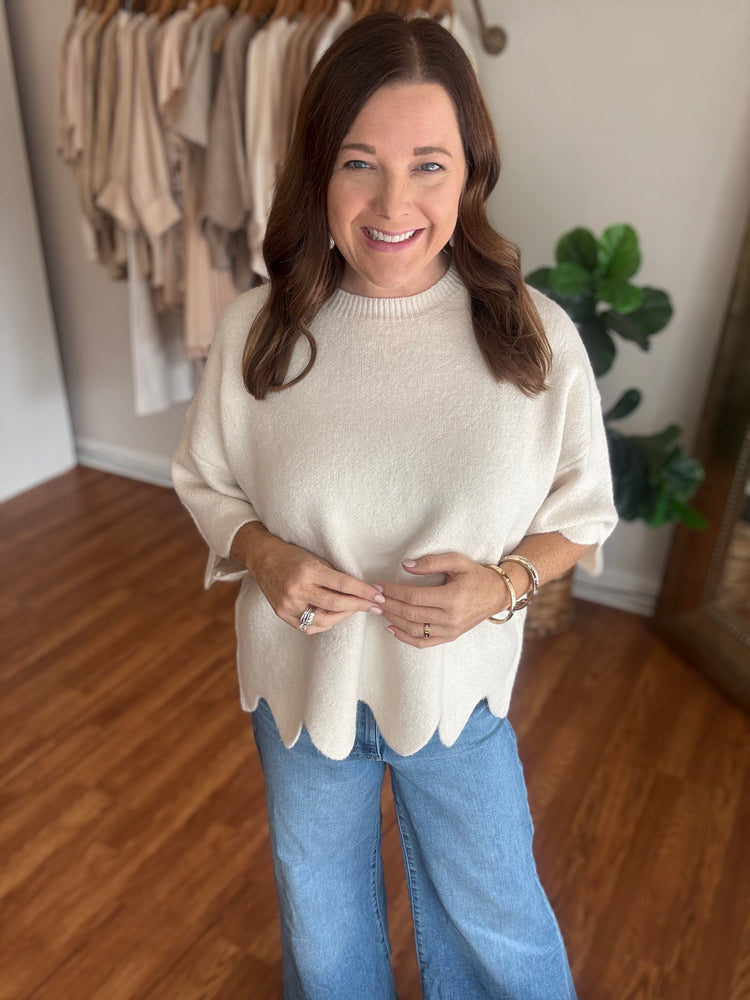 Follow You Sweater in Cream