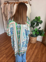 Crowd Pleaser Kimono in Green