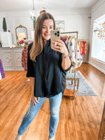 Think of Me Top in Black