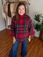 Looking Pine Sweater in Red