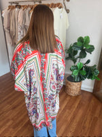 Crowd Pleaser Kimono in Red