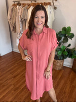 Thinking About You Lately Dress in Rose