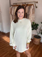 Weekend Sweatshirt Dress in Cream