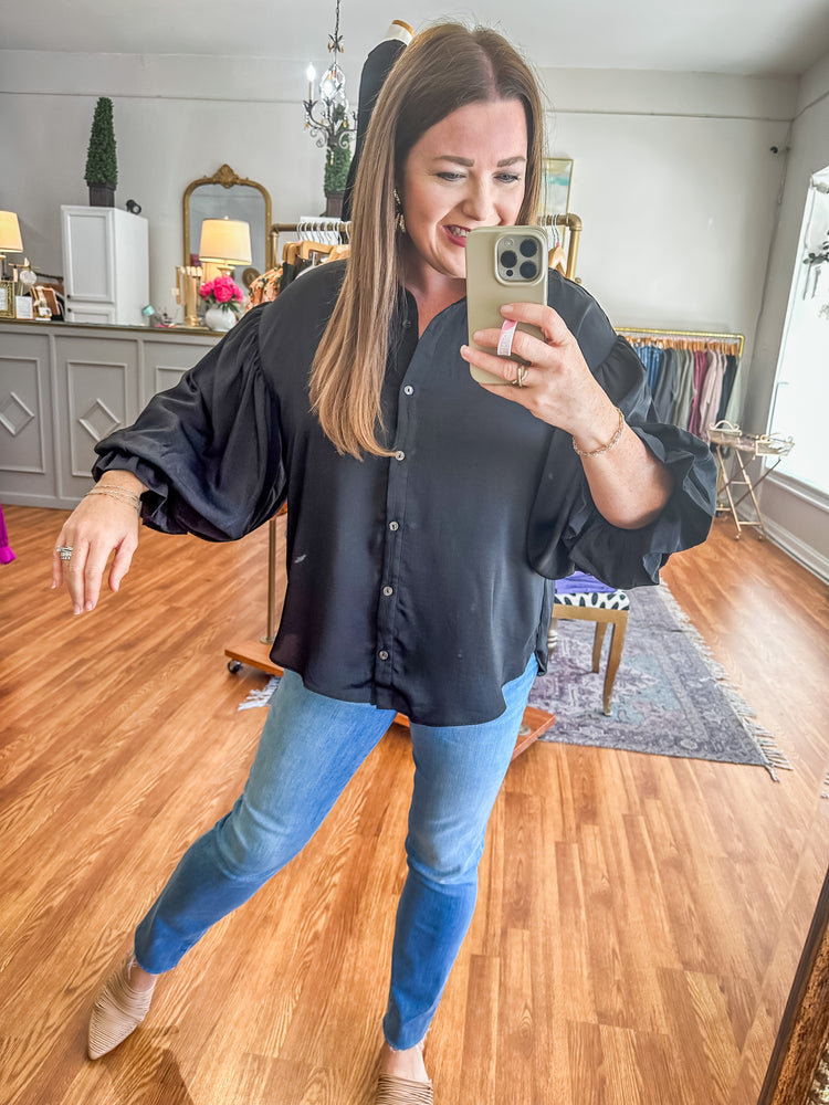 Good Days are Here Top in Black