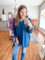 Clearly Yours Sweater in Teal