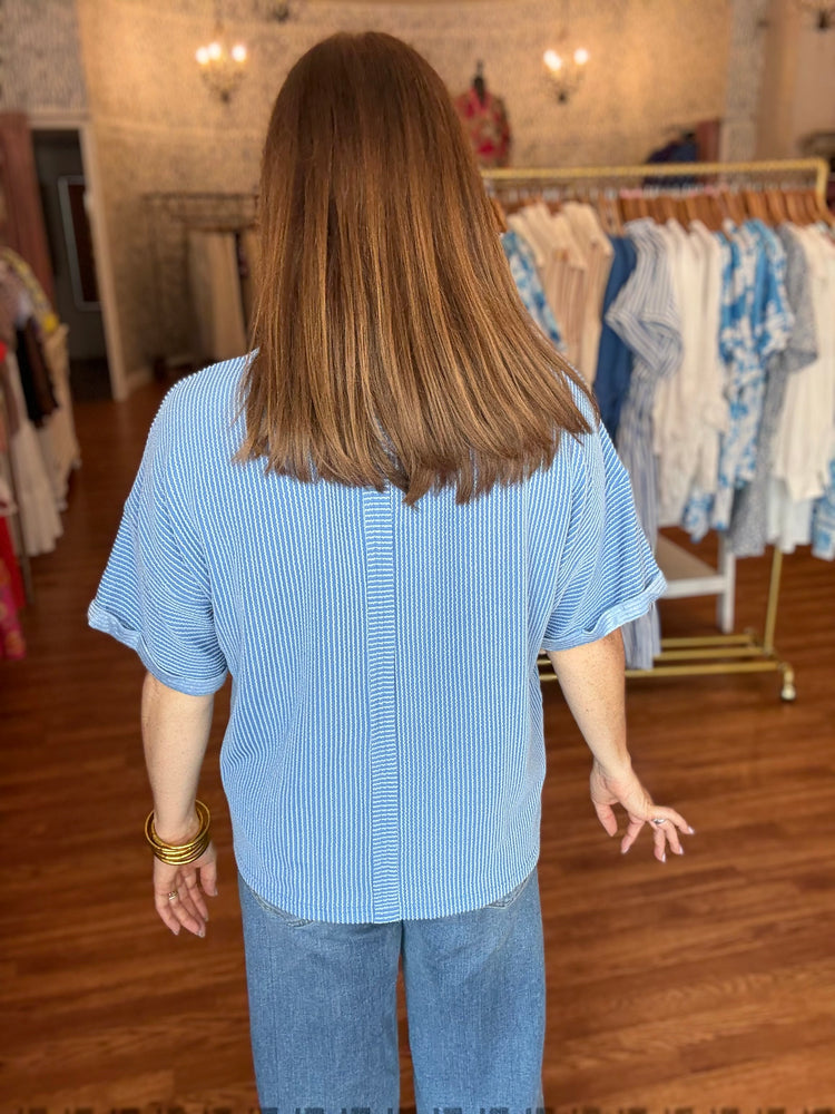 In Plain Sight Top in Blue