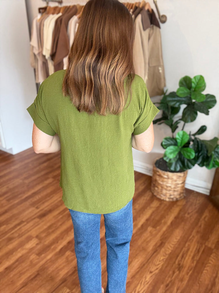 I'll Be Seeing You Top in Olive