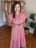 Callahan Midi Dress in Pink