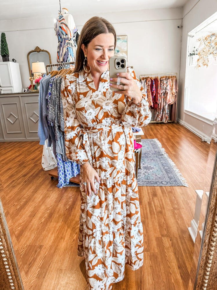 Thinking About Fall Maxi in Camel
