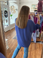 Think of Me Top in Indigo