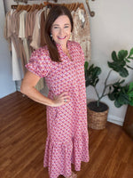 Callahan Midi Dress in Pink