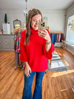 Finally Here Sweater in Red