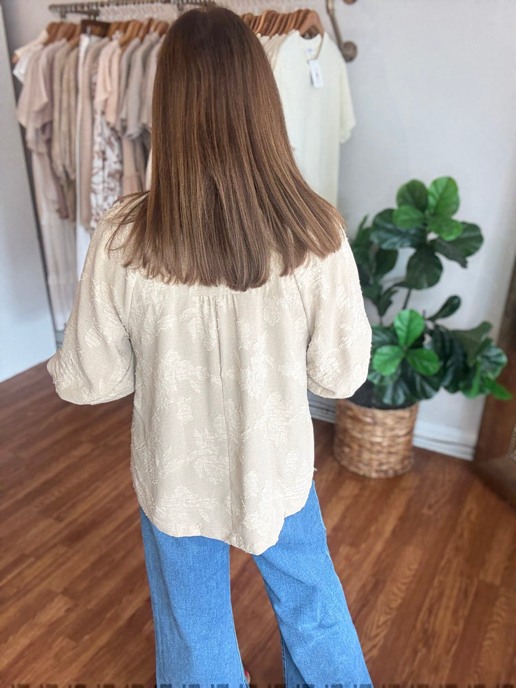 No Rush Top in Taupe