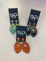 Beaded Marquise Earrings