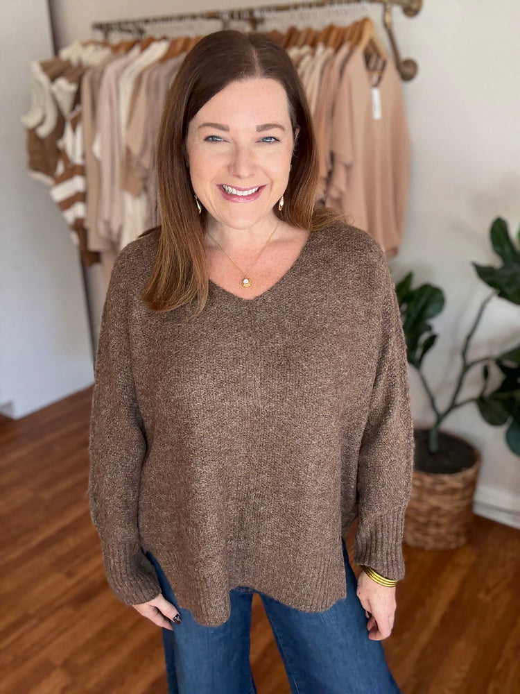 Before You Know It Sweater in Brown