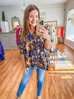 Living Out Loud Top in Navy