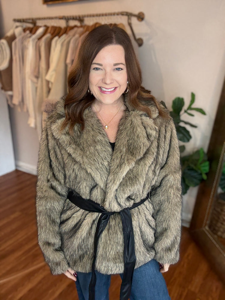 In the City Faux Fur Jacket