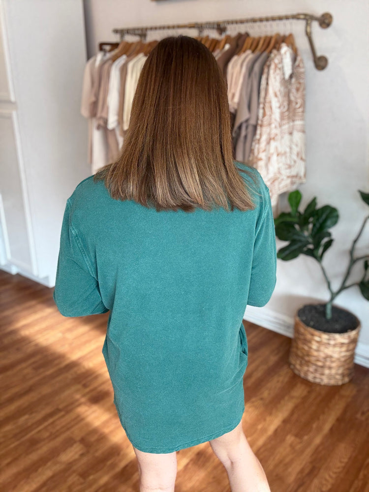 Weekend Sweatshirt Dress in Green