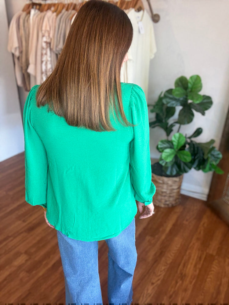 Feel Your Best Top in Green