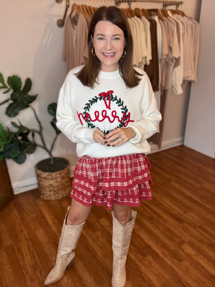 Merry Wreath Sweater