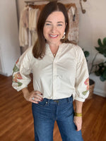 Stay Close Top in Cream