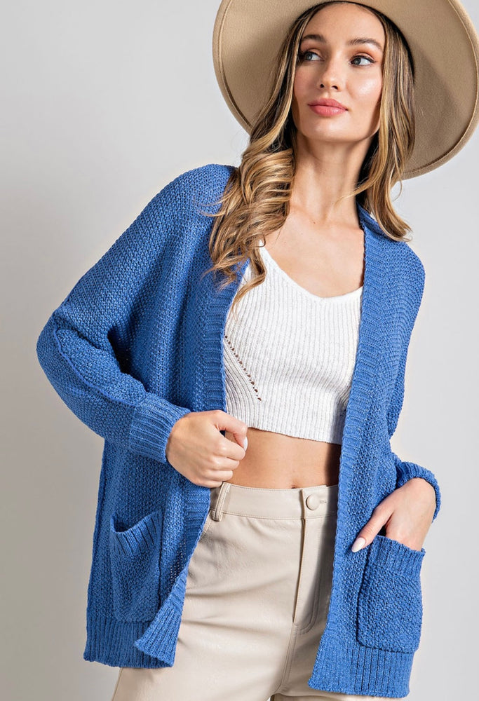 Nothing But Love Cardigan in Blue