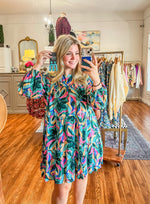 New Obsession Dress in Teal