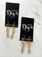Linear Oval Earrings