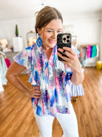 Wake Up Call Top in Blue