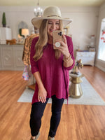 Clearly Yours Sweater in Magenta