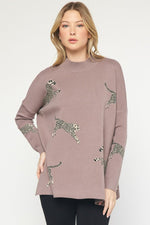 On the Wild Side Sweater in Mocha