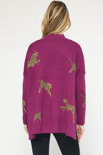 On the Wild Side Sweater in Plum