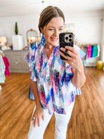 Wake Up Call Top in Blue